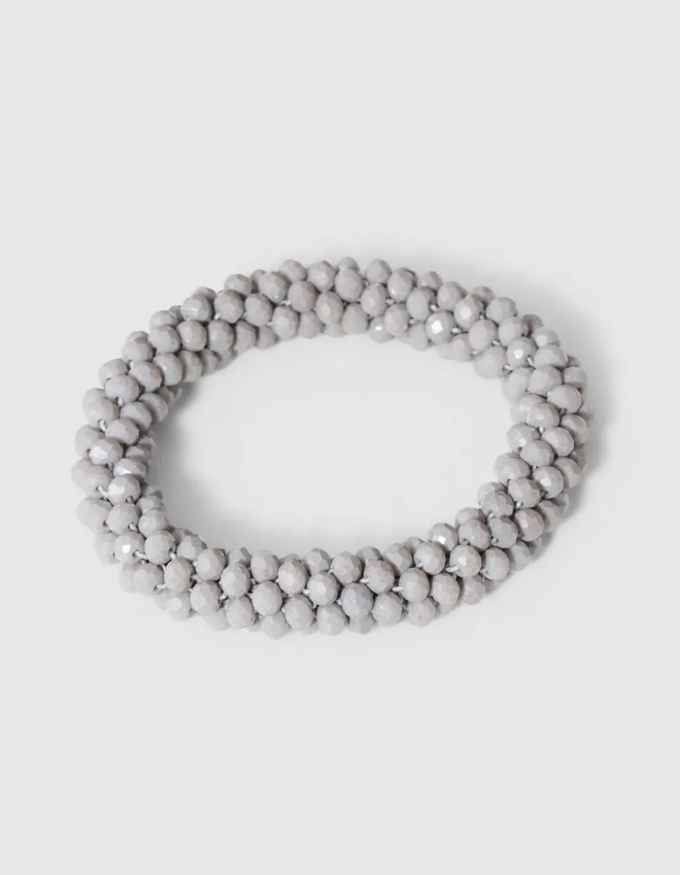 Beaded Armband Lichtgrijs