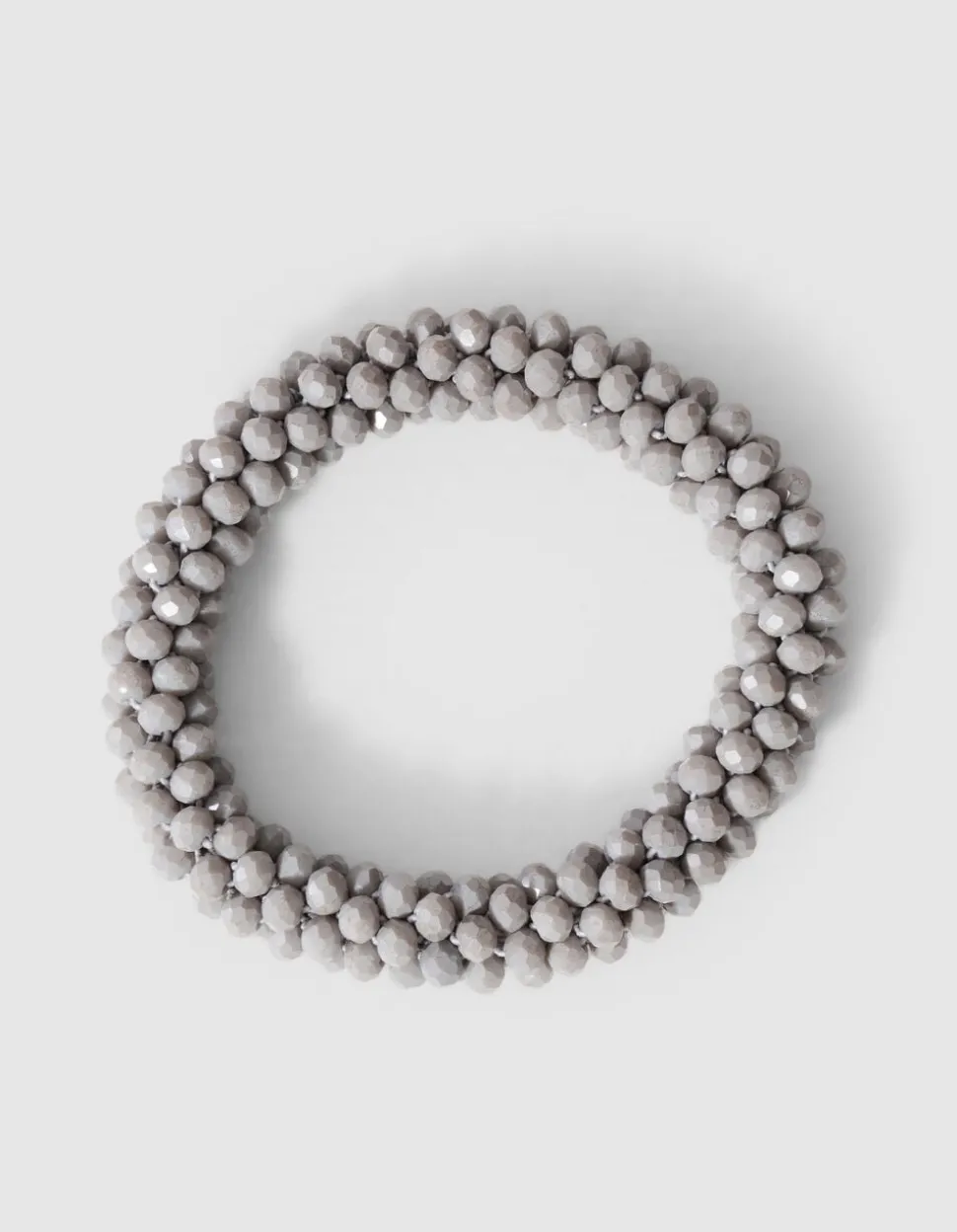 Beaded Armband Lichtgrijs