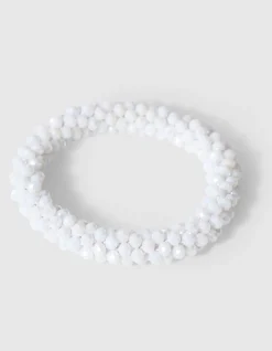 Beaded Armband Wit