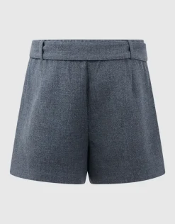 Belted Short Grijs