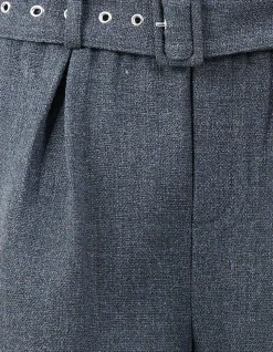 Belted Short Grijs