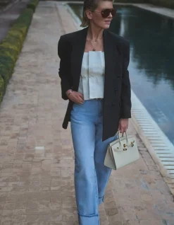 Big Shoulder Blazer Zwart By Lonneke