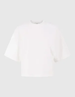 Big Shoulder T-shirt Wit