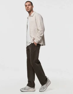 Block Jacquard Overshirt Zand