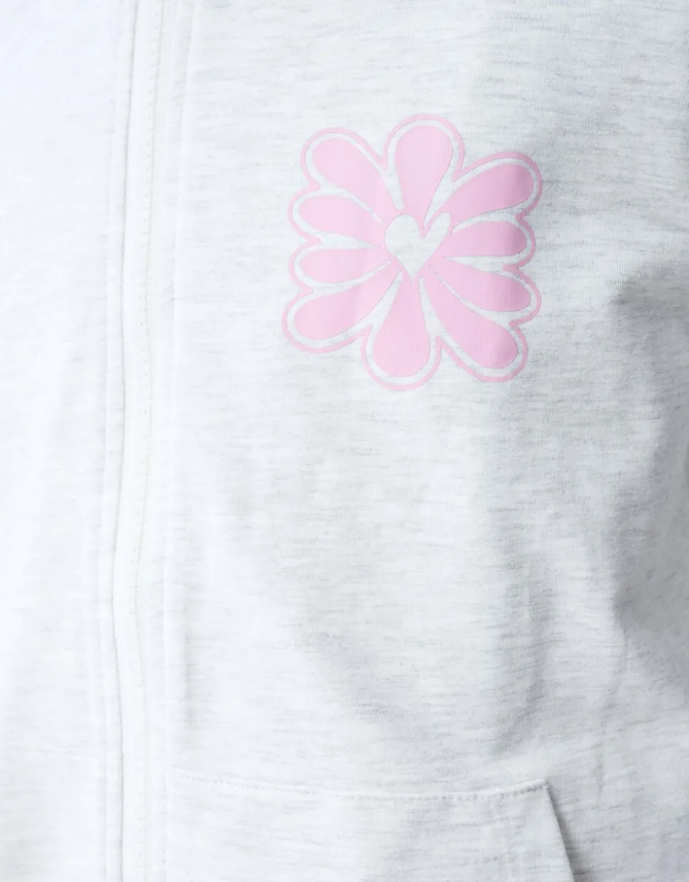 Bloem Artwork Vest Lichtgrijs