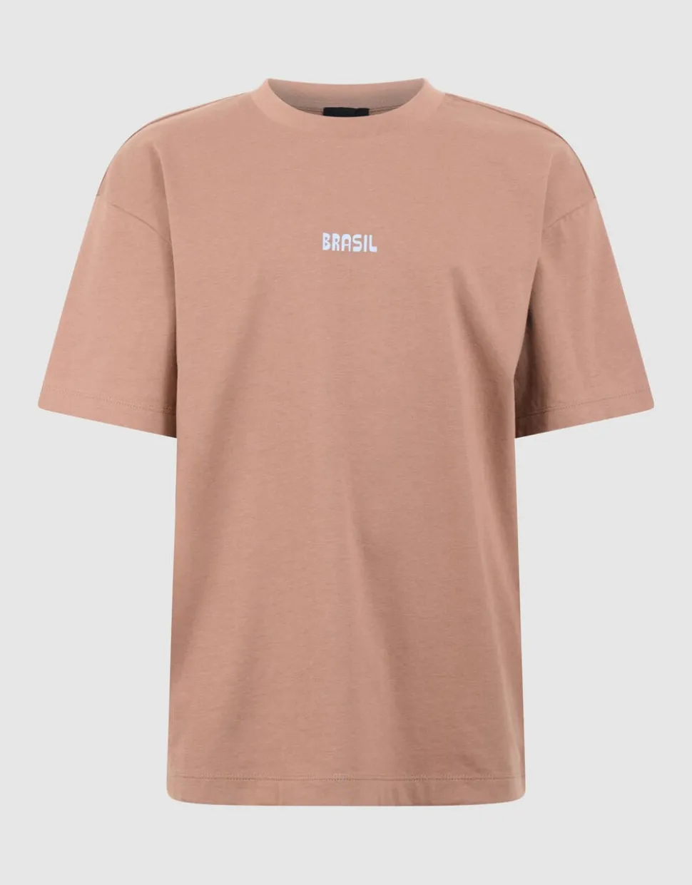 Brasil Artwork T-shirt Lichtbruin