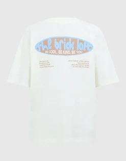 Brick Artwork T-shirt Gebroken Wit