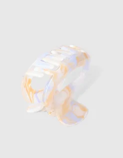 Bulky Haarklem Oranje/Blauw