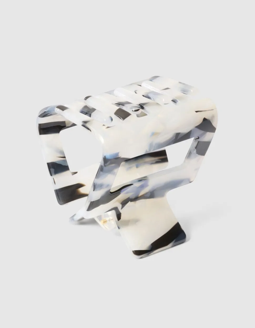 Bulky Haarklem Zwart/Wit