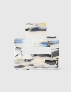 Bulky Haarklem Zwart/Wit