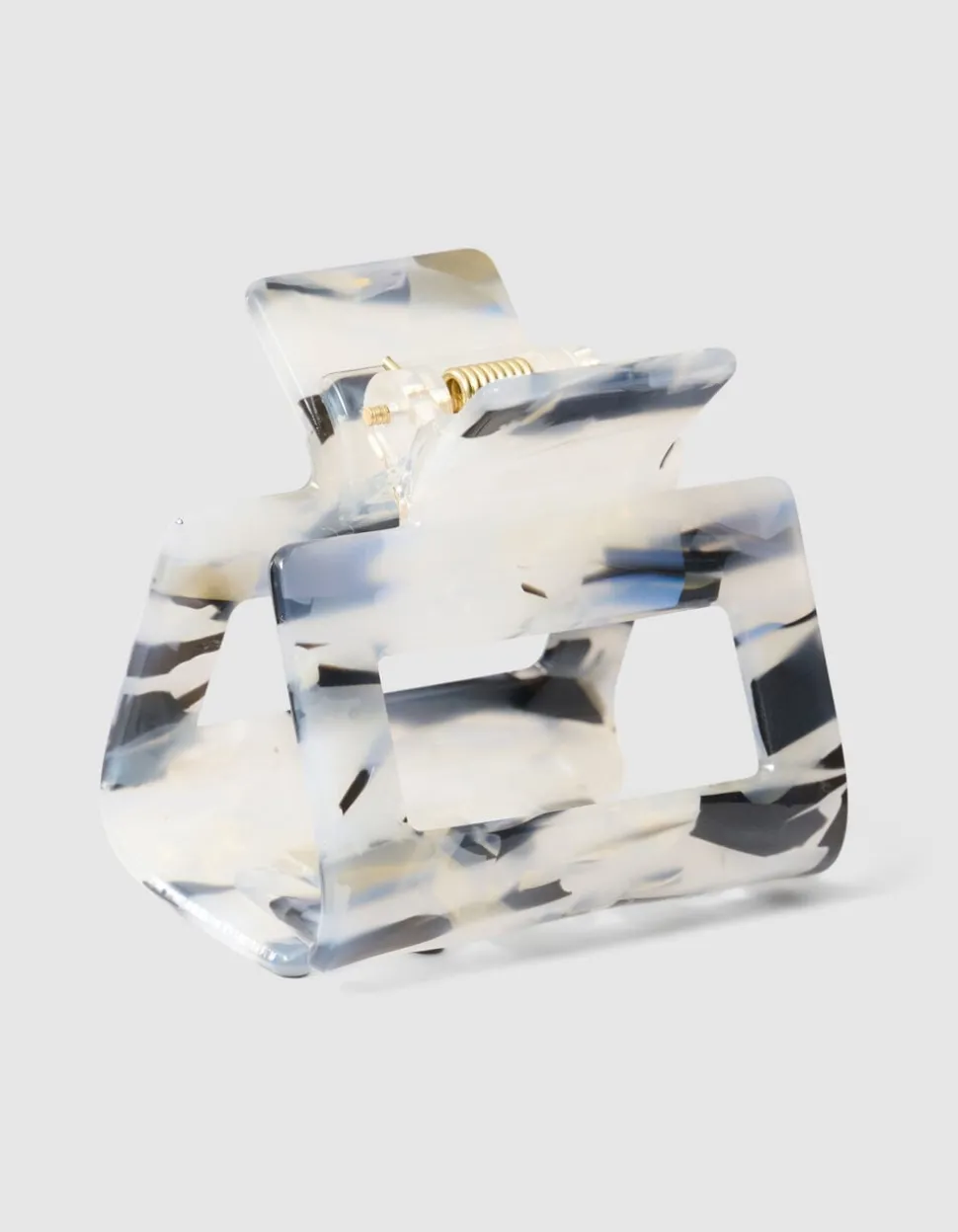 Bulky Haarklem Zwart/Wit
