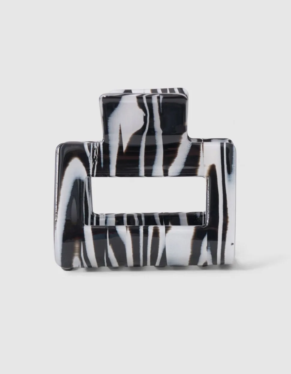 Bulky Haarklem Zwart/Wit