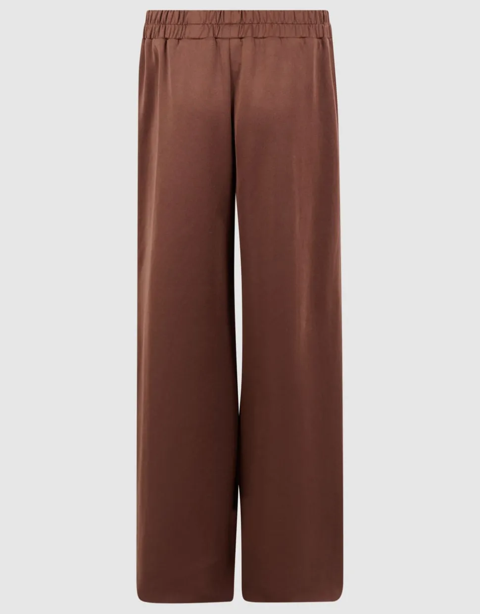 Button Wide Leg Fit Broek Bruin