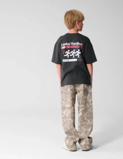 Camo Baggy Fit Jeans Lichtbruin
