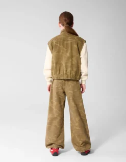 Camo Embellished Gilet Groen