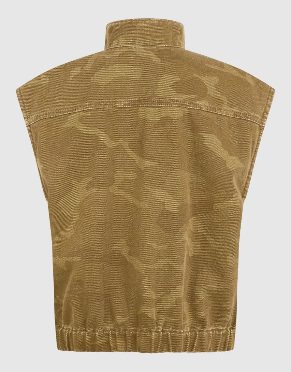 Camo Embellished Gilet Groen