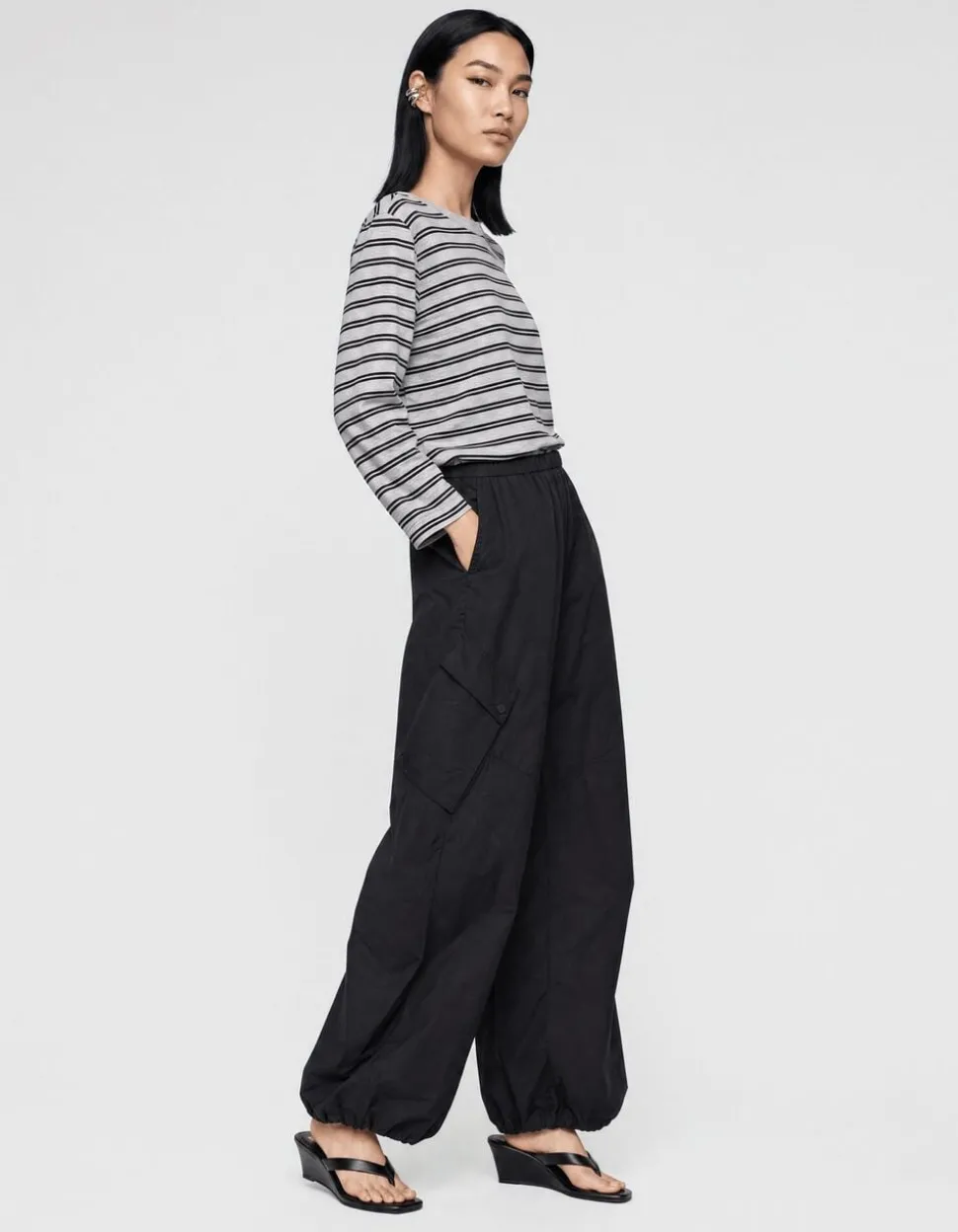 Cargo Balloon Fit Broek Zwart