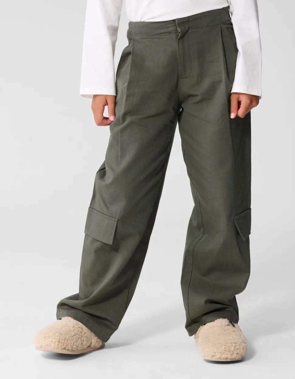Cargo Barrel Fit Broek Donkergroen