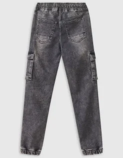 Cargo Fit Jog Jeans Donkergrijs
