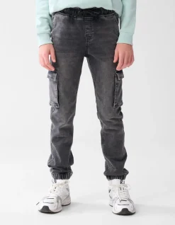 Cargo Fit Jog Jeans Donkergrijs
