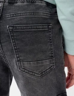 Cargo Fit Jog Jeans Donkergrijs
