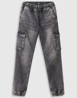 Cargo Fit Jog Jeans Donkergrijs