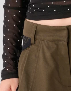 Cargo Lace Broek Khaki