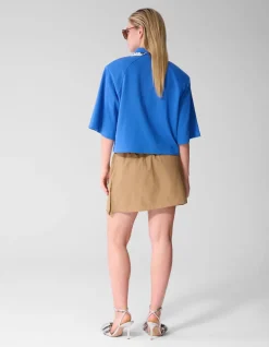 Cargo Strass Mini Rok Beige