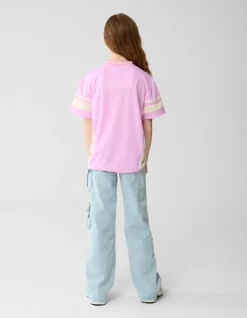 Cargo Wide Leg Fit Jeans Bleached