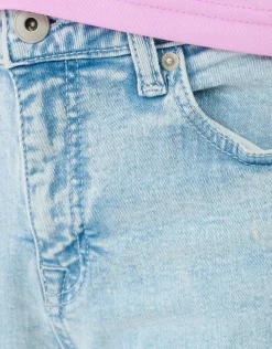 Cargo Wide Leg Fit Jeans Bleached