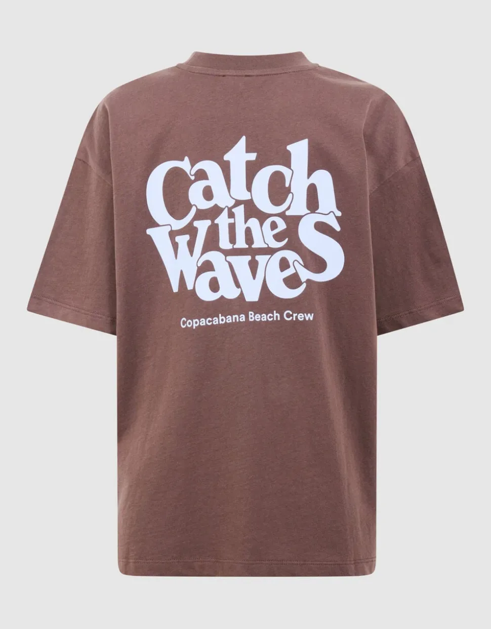 Catch Artwork T-shirt Donkerbruin