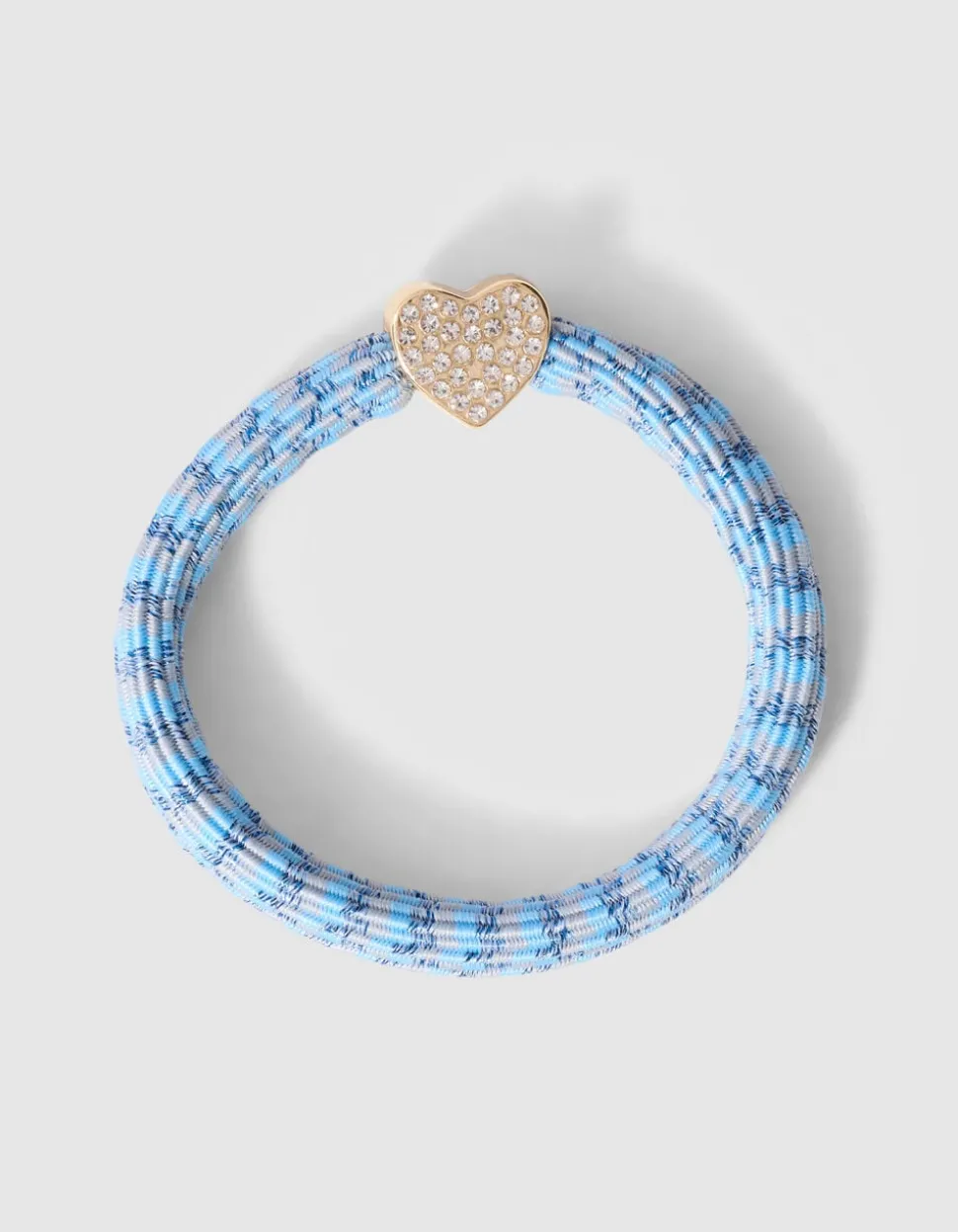 Charm Lurex Haarelastiek Lichtblauw