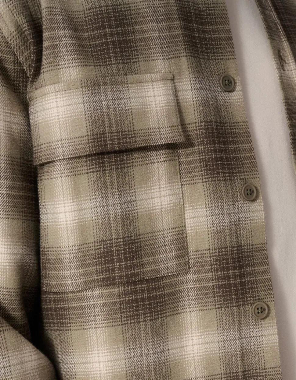 Check Overshirt Groen