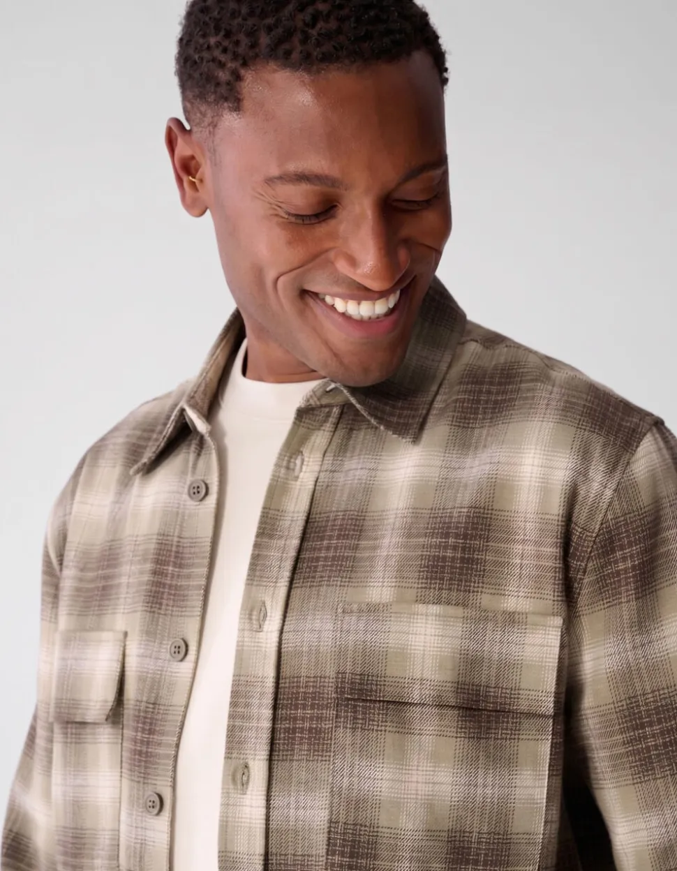 Check Overshirt Groen