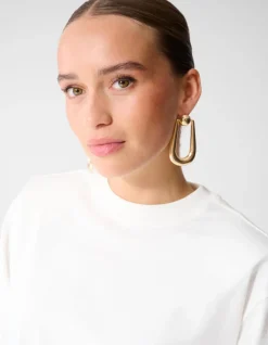 Chunky U-shape Oorbellen Goud