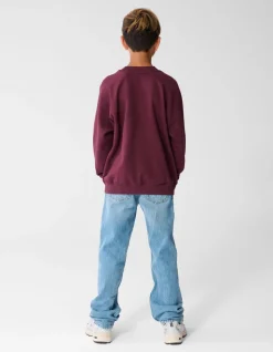 City Crew Sweater Donkerrood