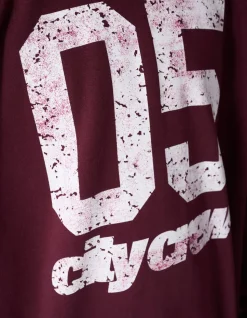 City Crew Sweater Donkerrood