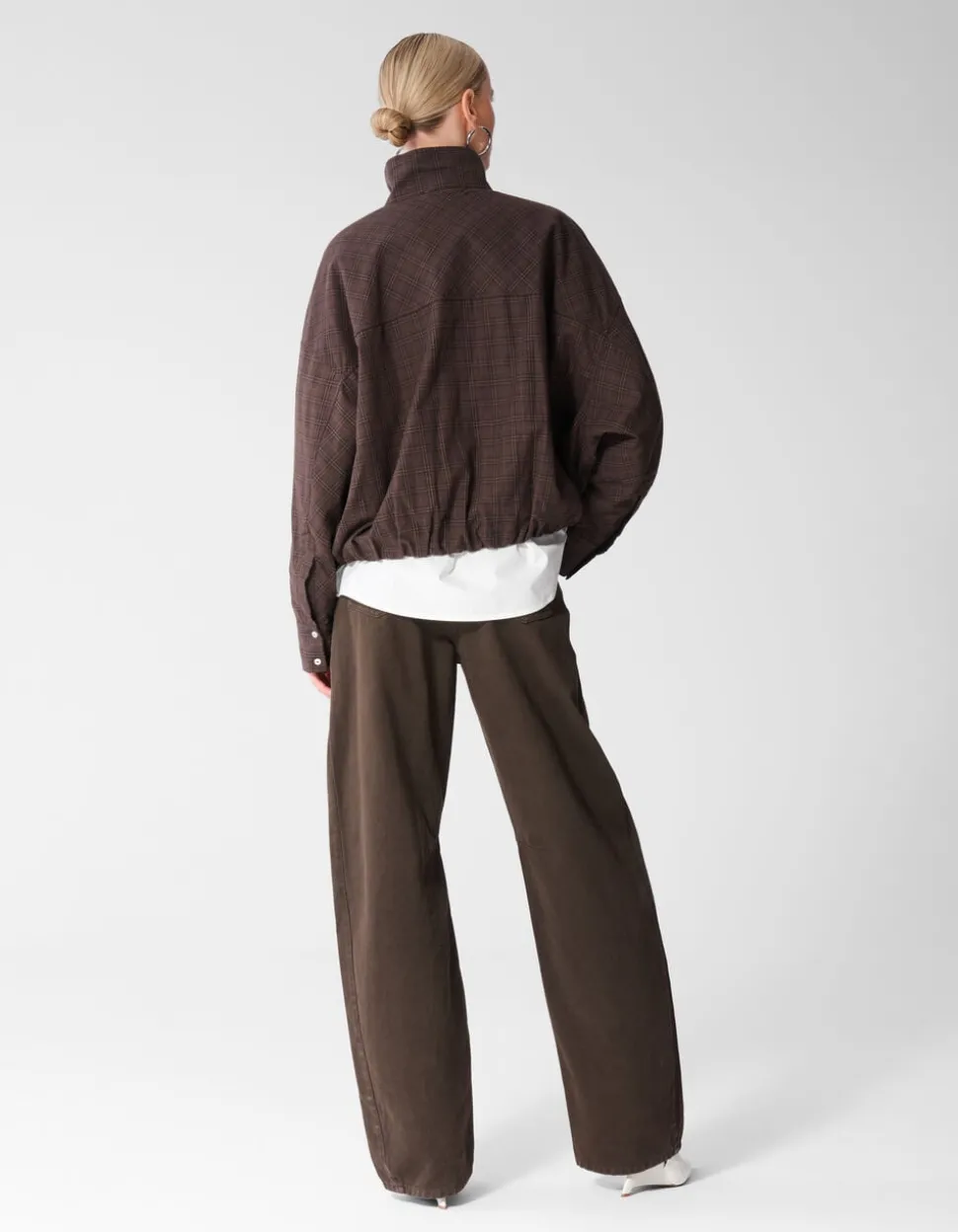 Clean Barrel Fit Jeans Bruin