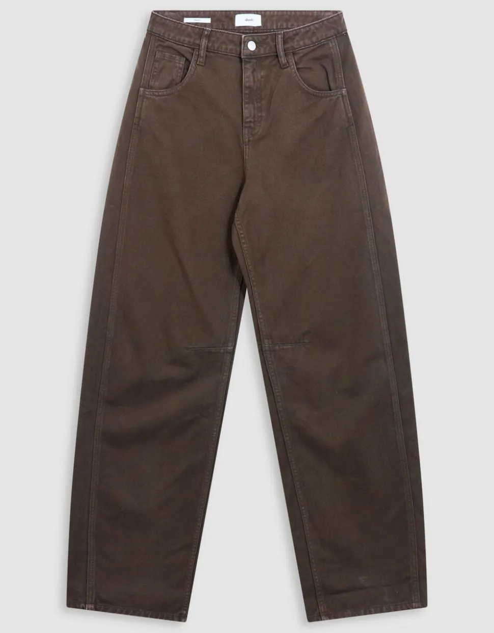 Clean Barrel Fit Jeans Bruin