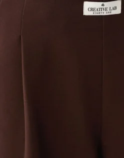 Clean Jogger Broek Donkerbruin