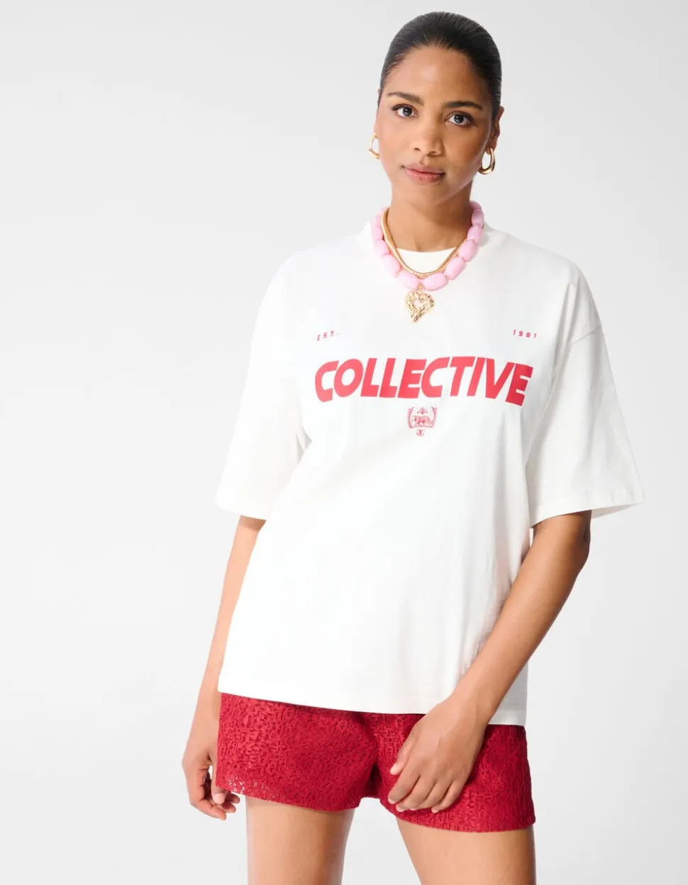 Collective Artwork T-shirt Wit