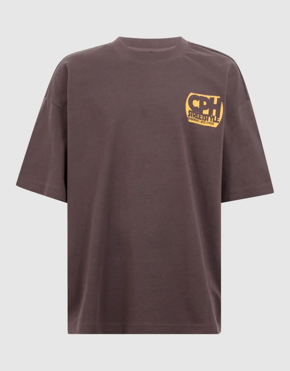 Copenhagen Artwork T-shirt Donkerbruin