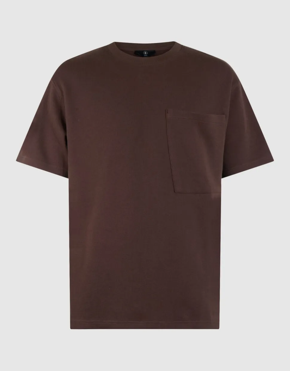 Cord Pocket T-shirt Donkerbruin