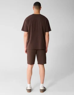 Cord Pocket T-shirt Donkerbruin