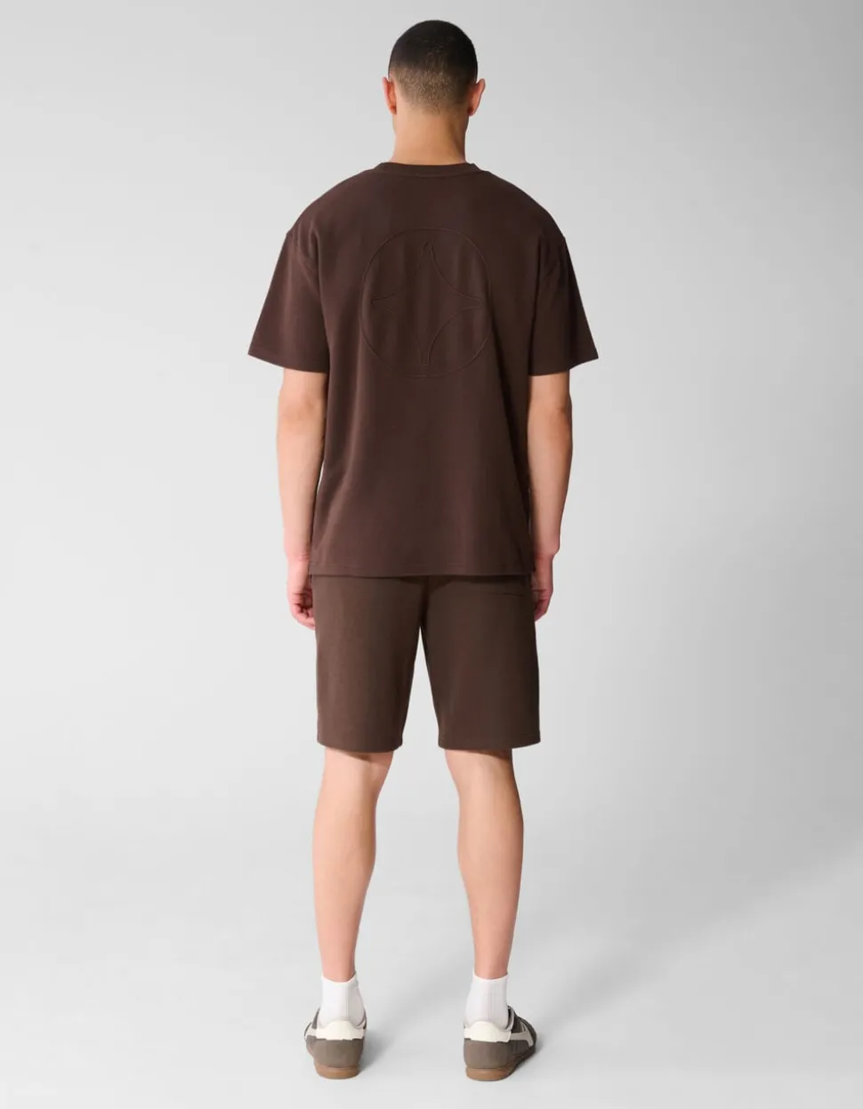 Cord Pocket T-shirt Donkerbruin