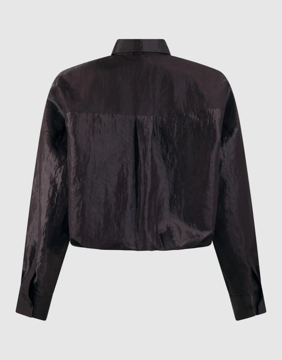 Croco Blouse Donkerbruin