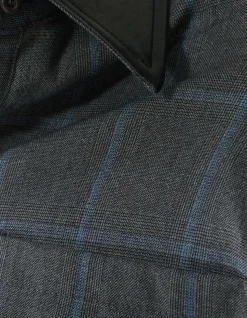 Cropped Ruiten Blouse Donkergrijs