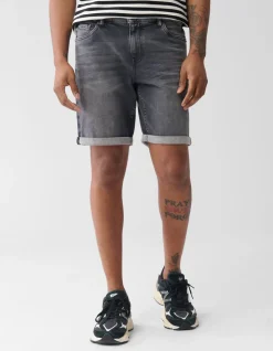 Denim Short Donkergrijs