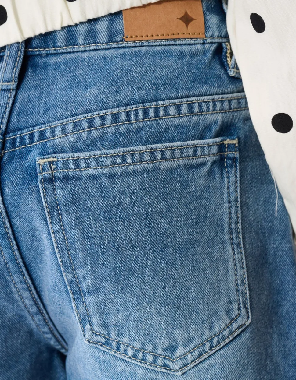 Denim Studs Short Blauw