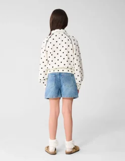 Denim Studs Short Blauw